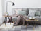 Beliani RAMONA - Salontafel - Donkerbruin/Goud - MDF
