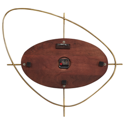 Beliani RAPTI - Wandklok - Donkerbruin - Mangohout