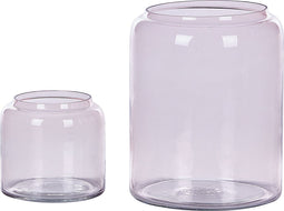 Beliani RASAM - Bloemenvaas - Roze - Glas