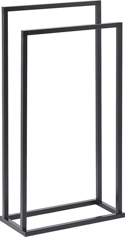 Beliani RECREO - Handdoekrek - Zwart - Staal