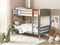 Beliani REGAT - Stapelbed - Grijs - 90 x 200 - Grenenhout