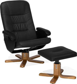 Beliani RELAXPRO - Fauteuil - Zwart - Kunstleer