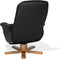 Beliani RELAXPRO - Fauteuil - Zwart - Kunstleer