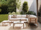 Beliani RIMA III - Loungeset voor 6 - Lichtbeige - Aluminium