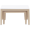 Beliani RIMA III - Loungeset voor 6 - Lichtbeige - Aluminium
