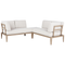 Beliani RIMA III - Loungeset voor 6 - Lichtbeige - Aluminium