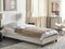 Beliani ROANNE - Eenpersoonsbed - Lichtbeige - 90 x 200 cm - Polyester