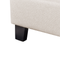 Beliani ROANNE - Eenpersoonsbed - Lichtbeige - 90 x 200 cm - Polyester