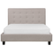 Beliani ROCHELLE - Waterbed - Lichtgrijs - 140 x 200 cm - Polyester
