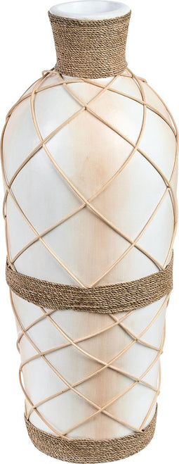 Beliani ROKAN - Decoratieve vaas - Beige - Terracotta