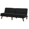Beliani RONNE - Slaapbank 3-zits - Zwart - Polyester