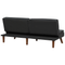 Beliani RONNE - Slaapbank 3-zits - Zwart - Polyester