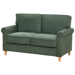 Beliani RONNEBY - Woonkamerset - Donkergroen - Corduroy