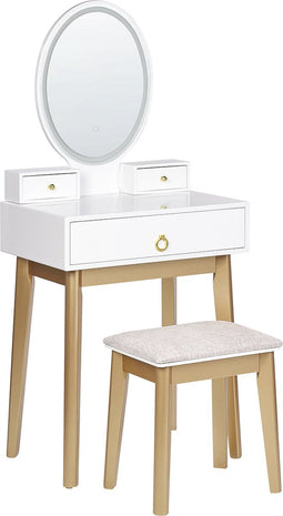 Beliani ROSEY - Kaptafel - Wit - MDF