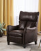 Beliani ROYSTON - TV-fauteuil - Bruin - Kunstleer