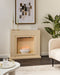 Beliani SAHARA - Elektrische haard - Beige - MDF