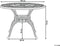 Beliani SALENTO - Tuintafel - Bruin - Aluminium