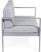 Beliani SALERNO - Loungeset voor 4 - Grijs - Aluminium