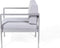 Beliani SALERNO - Loungeset voor 4 - Grijs - Aluminium