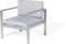 Beliani SALERNO - Loungeset voor 4 - Grijs - Aluminium