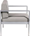 Beliani SALERNO - Loungeset voor 4 - Grijs - Aluminium