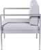 Beliani SALERNO - Loungeset voor 4 - Grijs - Aluminium