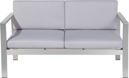 Beliani SALERNO - Tuinbank - Grijs - Aluminium