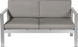 Beliani SALERNO - Tuinbank - Grijs - Aluminium