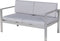 Beliani SALERNO - Tuinbank - Grijs - Aluminium