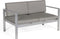 Beliani SALERNO - Tuinbank - Grijs - Aluminium