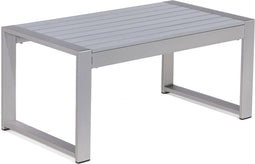 Beliani SALERNO - Tuintafel - Grijs - Aluminium