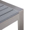Beliani SALERNO - Tuintafel - Grijs - Aluminium