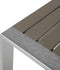 Beliani SALERNO - Tuintafel - Grijs - Aluminium
