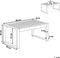 Beliani SALERNO - Tuintafel - Grijs - Aluminium