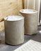 Beliani SAMTI - Manden set van 2 - Beige - Polyester