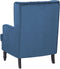 Beliani SANDSET - Fauteuil - Blauw - Fluweel