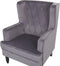 Beliani SANDSET - Fauteuil - Grijs - Fluweel