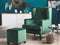 Beliani SANDSET - Fauteuil - Groen - Fluweel