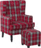 Beliani SANDSET - Fauteuil - Rood - Kunststof
