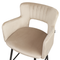 Beliani SANILAC - Barkruk set van 2 - Taupe - Fluweel