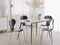 Beliani SANTIAGO - Eettafel - Wit - 80 x 120 cm - Vezelplaat