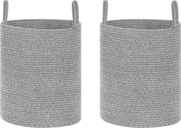 Beliani SARYK - Manden set van 2 - Grijs - Katoen