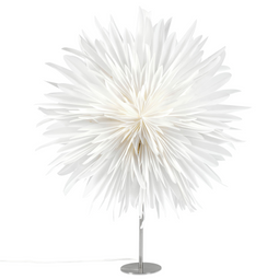 Beliani SATOPANTH - Kerstdecoratie ster lamp - Wit - Papier