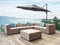 Beliani SAVONA II - Zweefparasol - Donkergrijs - Polyester