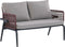 Beliani SCIACCA - Loungeset voor 4 - Grijs - Aluminium