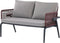 Beliani SCIACCA - Loungeset voor 4 - Grijs - Aluminium