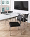 Beliani SEDALIA - Set van 4 stoelen - Zwart - Polyester