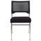 Beliani SEDALIA - Set van 4 stoelen - Zwart - Polyester
