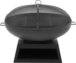 Beliani SEMERU - Vuurkorf - Zwart - Staal