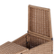 Beliani SEVERO - Loungeset voor 9 - Zandbeige - PE rotan